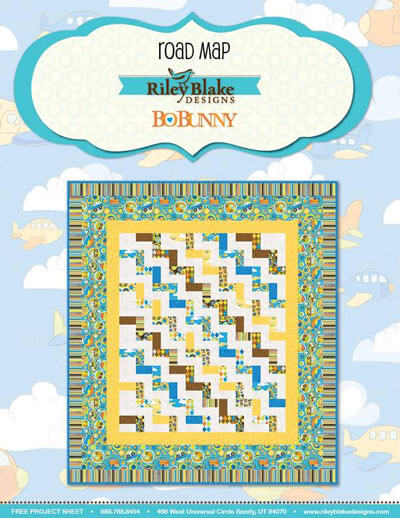 Road Map quilt pattern by BoBunny Designs
