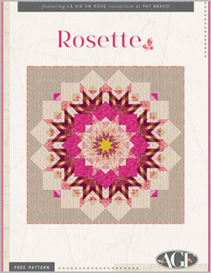 Complimentary Download for rosette by Pat Bravo for Art Gallery Fabrics