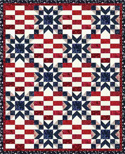 Complimentary Download for Star Sparklers by Nan Baker, 53” x 65”