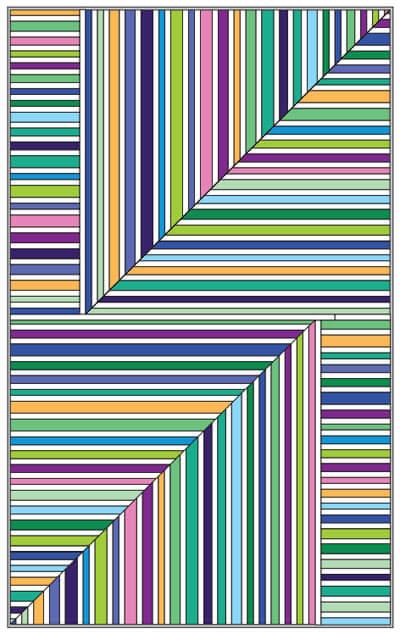 Complimentary Download for Straightaway by Modern Quilt Studio for Benartex