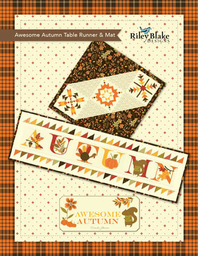 Complimentary Download for Awesome Autumn Table Runner & Mat by RBD Designers for Riley Blake