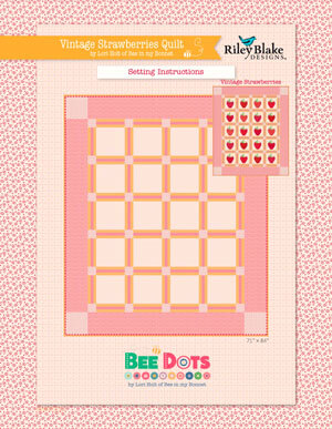 Complimentary Download for Vintage Strawberry by Lori Holt for Riley Blake