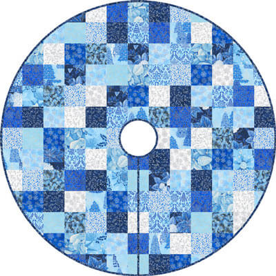 Complimentary Download for Yuletide Tree Skirt (blue) by Elise Lea