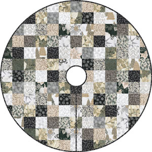 Complimentary Download for Yuletide Tree Skirt (gray) by Elise Lea