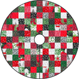 Complimentary Download for Yuletide Tree Skirt (red&green) by Elise Lea