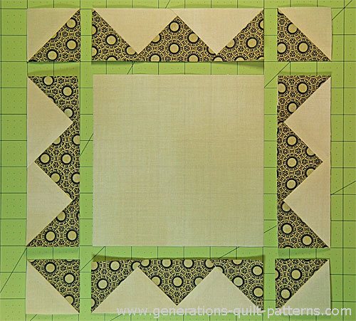 Frame Quilt Block: Pattern in 6, 9 and 12 sizes