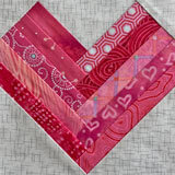 Free heart quilt block tutorial