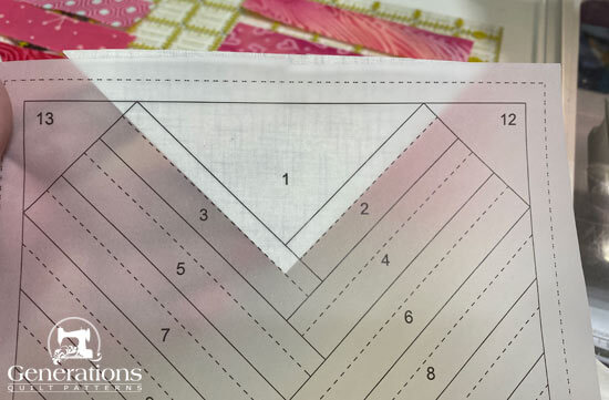 Position the #1 patch