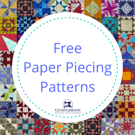 Beginner's paper piecing sewing pattern (free download)