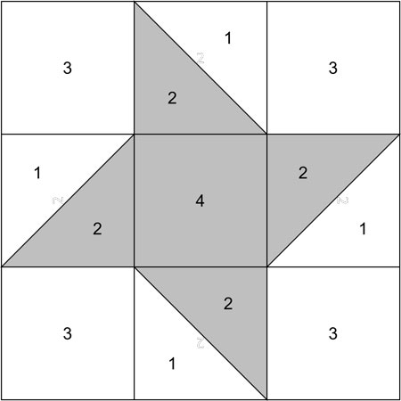 Friendship Star patchwork design Friendship Star patchwork design