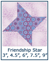 Friendship Star quilt block tutorial