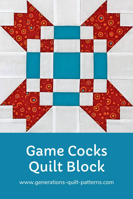 Pin the Gamecocks quilt block tutorial