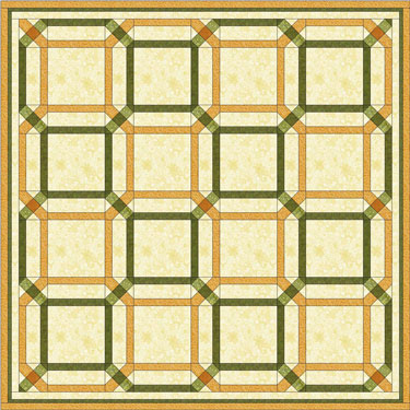 Garden Maze quilt design, version 2