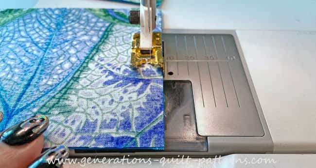 Sewing a glue basted seam...look, no pins!