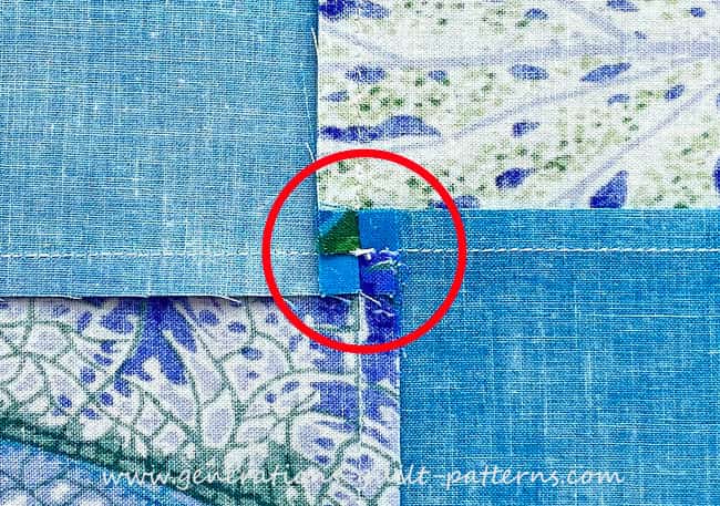 Twirled seam allowance
