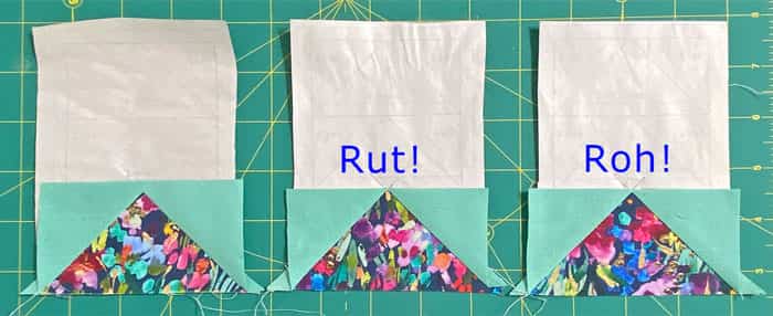 Whoopsie! Completely cut off the seam allowances on 2 of the 4 FG units the first time around