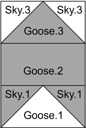 Flying Geese Chevron unit Flying Geese Chevron unit