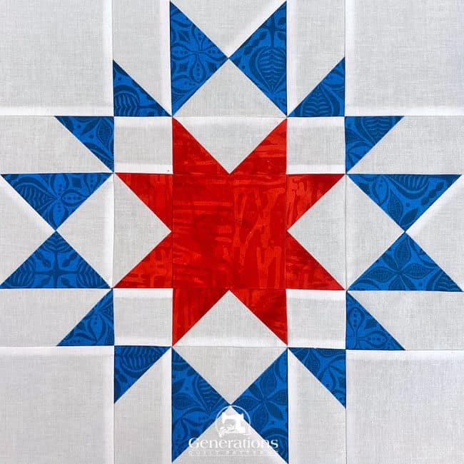 Green Mountain Star quilt block Green Mountain Star quilt block