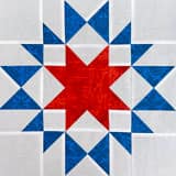Click here for the Green Mountain Star quilt block tutorial