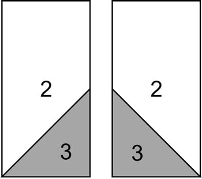 Mirror-imaged folded corners rectangles Mirror-imaged folded corners rectangles