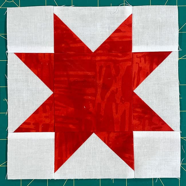 The completed Sawtooth Star The completed Sawtooth Star