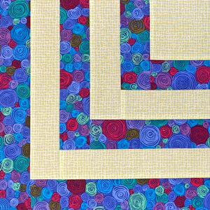 Click here for the Half Log Cabin quilt block tutorial in 4 sizes