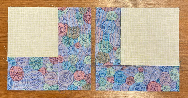 #1/#2/#3 from the backside to see the pressed seams