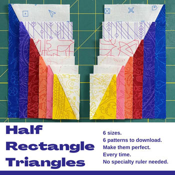 Learn how to make Half Rectangle Triangles