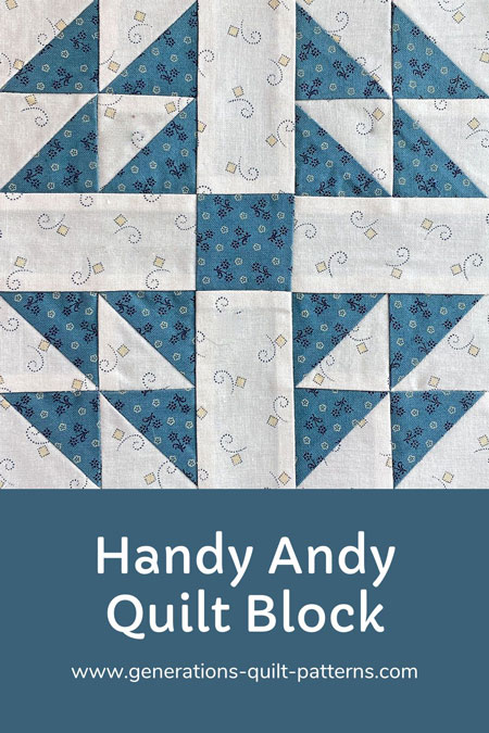 Pin this Handy Andy quilt block tutorial Pin this Handy Andy quilt block tutorial