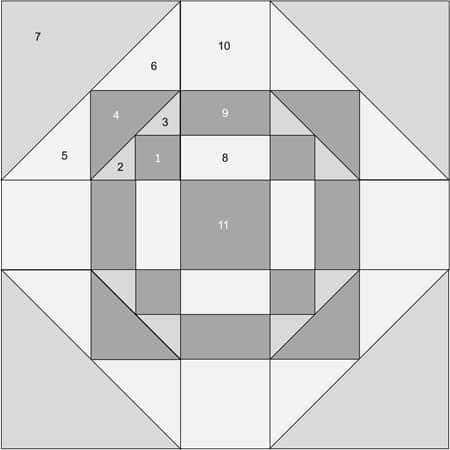 Harmony Square patchwork design