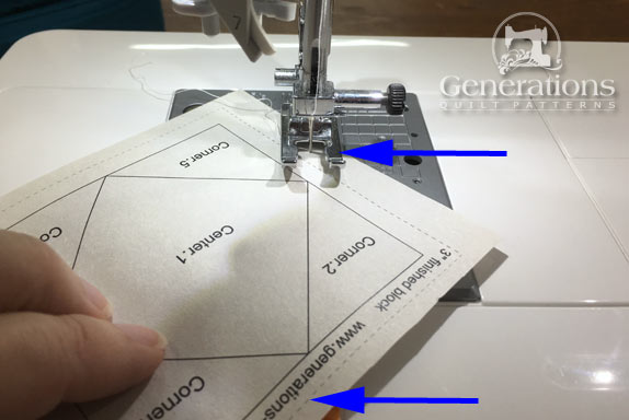 Start and stop at the blue arrows. Start and stop at the blue arrows.