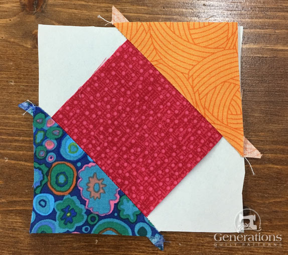 First two corners added