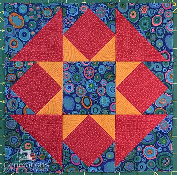 The Hidden Star quilt block