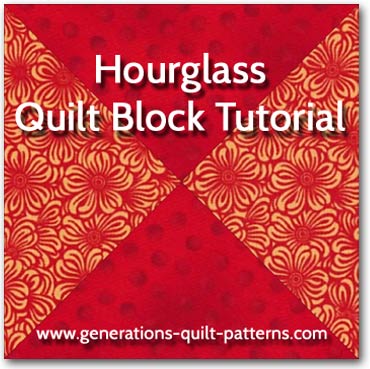 Hourglass Quilt Block Chart