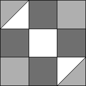 Hourglass quilt block variation 1