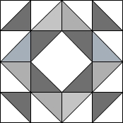 Hourglass quilt block variation 10
