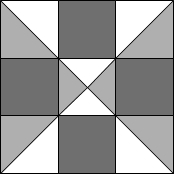 Hourglass quilt block variation 2