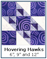 Hovering Hawks quilt block tutorial