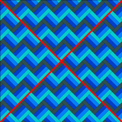 How to machine quilt the first two lines in a diagonal set How to machine quilt the first two lines in a diagonal set