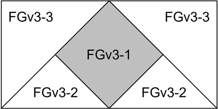 Flying Geese Variation 3 unit