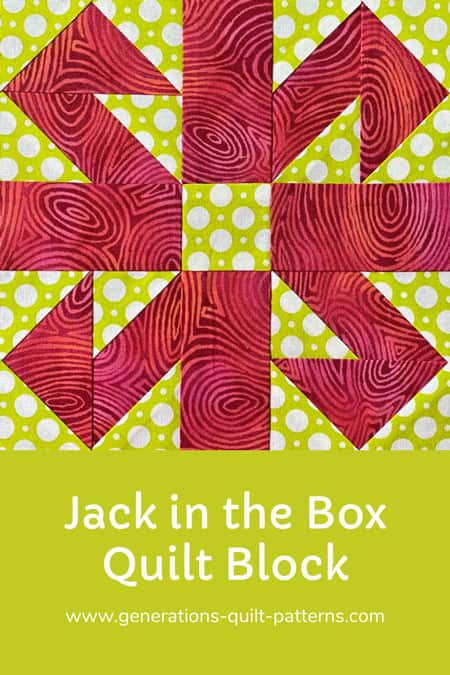 Pin this Jack in the Box quilt block tutorial Pin this Jack in the Box quilt block tutorial