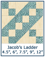 Jacob's Ladder quilt block tutorial