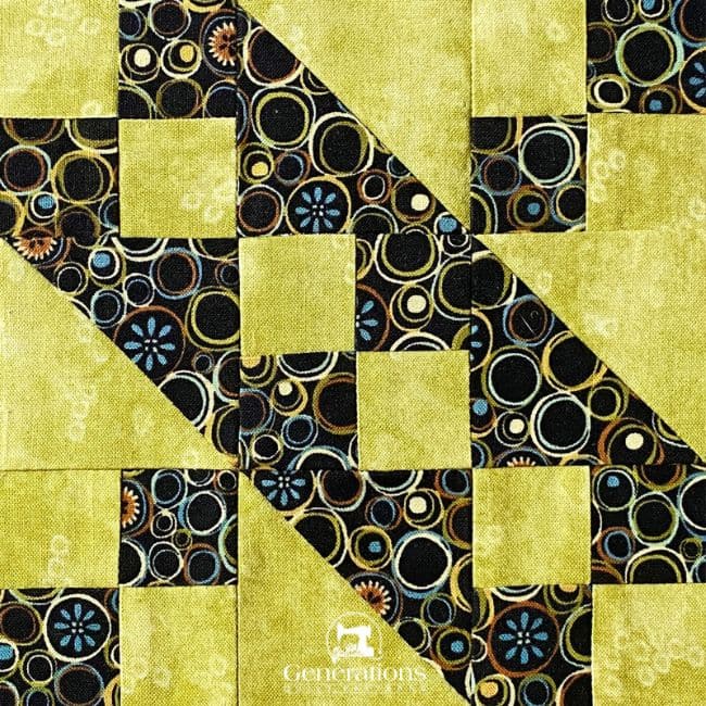 Jacob's Ladder quilt block tutorial