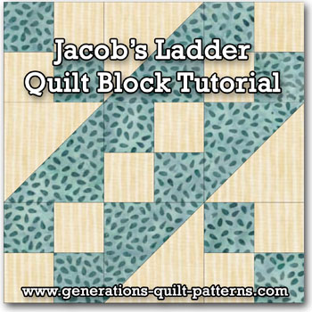 Jacob's Ladder quilt block tutorial
