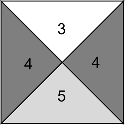 The January Thaw quilt block needs four quarter square triangles The January Thaw quilt block needs four quarter square triangles