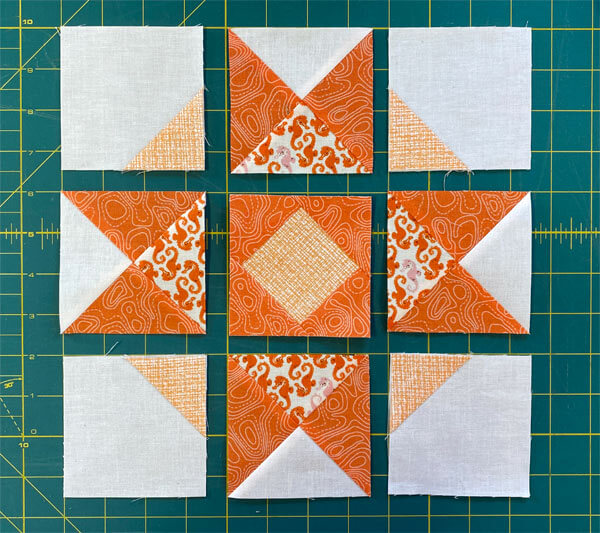 Arrange the units to form the January Thaw block design Arrange the units to form the January Thaw block design