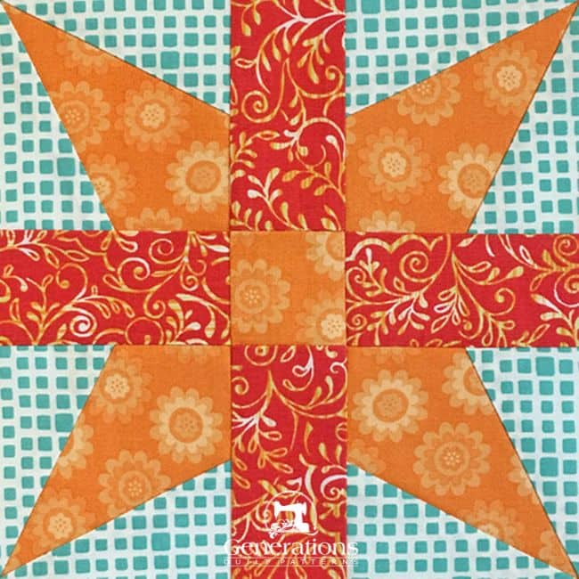 The Job's Tears quilt block