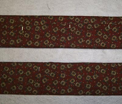 I used a staple gun to attach the fabric...you can see the staples.<br /><br />Click the thumbnail for a larger image.<br />