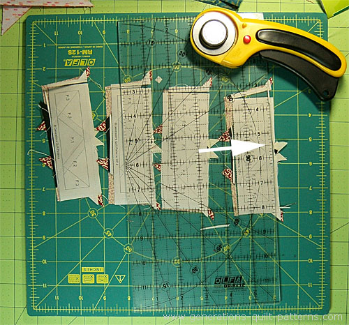 Trim the side units to size. Trim the side units to size.