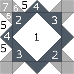 Joyce's Mystery quilt block design Joyce's Mystery quilt block design